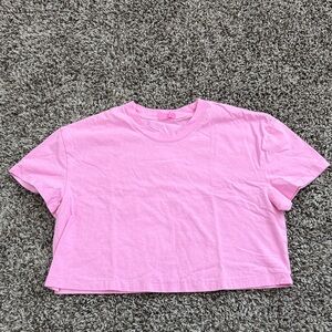 Nuuds bubblegum cropped tee